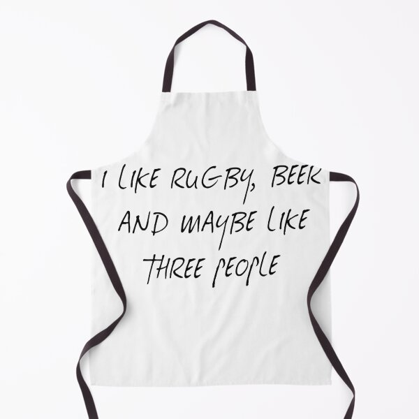 Item preview, I Like Rugby Beer And Maybe Like Three People, Funny Rugby and Beer designed and sold by BigJackTees.