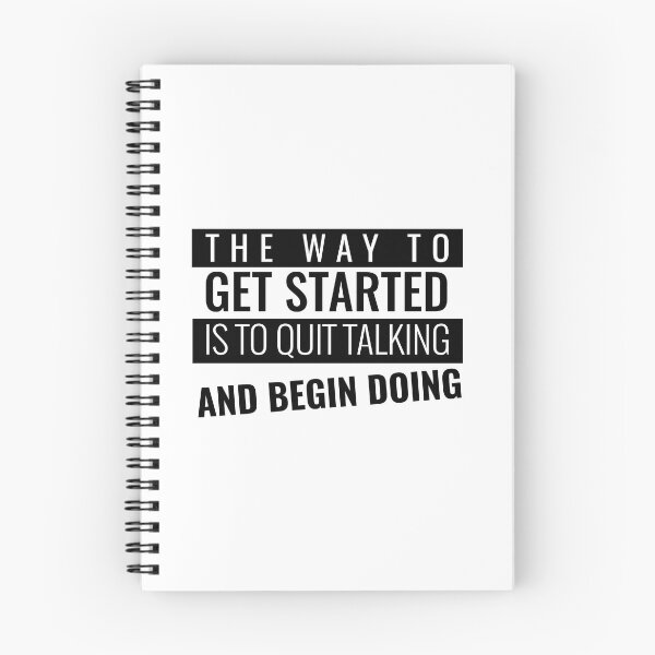 Item preview, The way to get started is to quit talking and begin doing - motivational quotes designed and sold by youngdstag.
