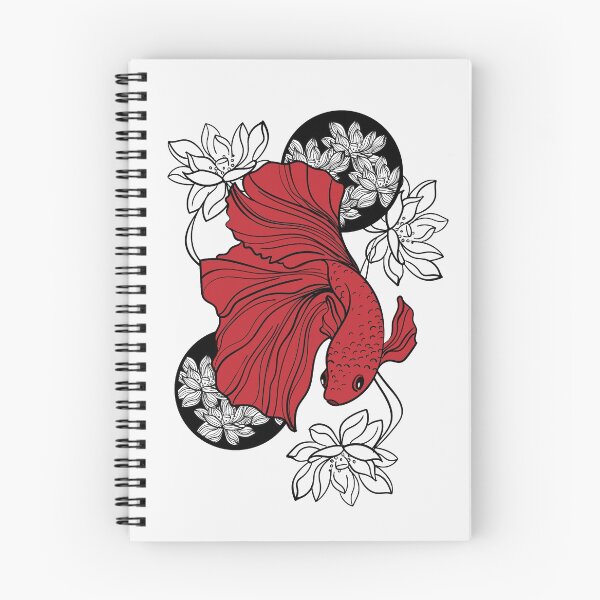 Artikelvorschau, Kampffisch Japan Print entworfen und verkauft von ElBeDesigns.