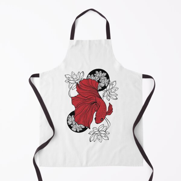 Item preview, Fighting Fish Japan Print designed and sold by ElBeDesigns.