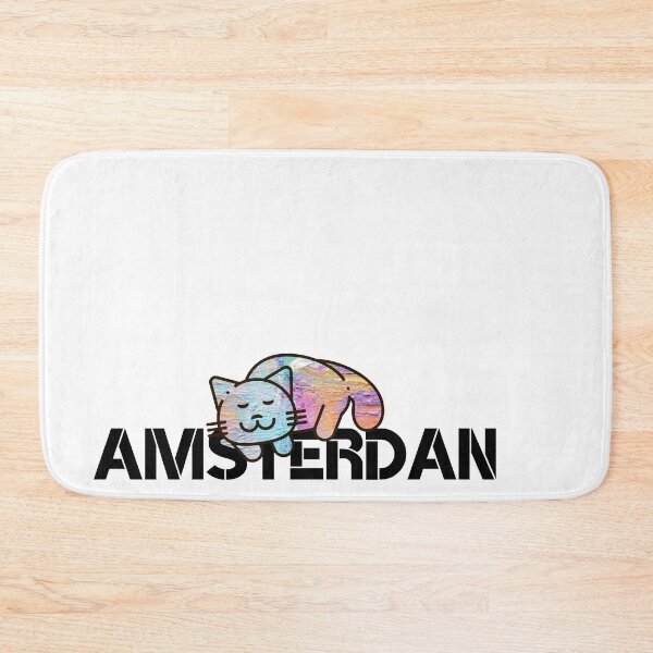 Item preview, Amsterdam skyline cat designed and sold by Thecaveofcat.