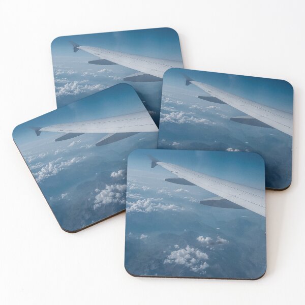 Item preview, clouds mountains and blue sky view from airplane window designed and sold by SandShopDesigns.