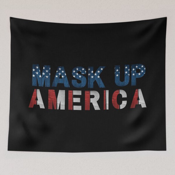 Item preview, MASK UP, AMERICA|STAY SAFE designed and sold by EmotionArt.