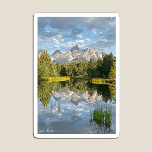 Teton Range Reflected in the Snake River Magnet