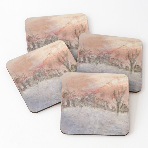 Item preview, Scottish Winter Snow Scene watercolour design designed and sold by WorldOfWendyArt.