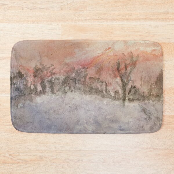 Item preview, Scottish Winter Snow Scene watercolour design designed and sold by WorldOfWendyArt.