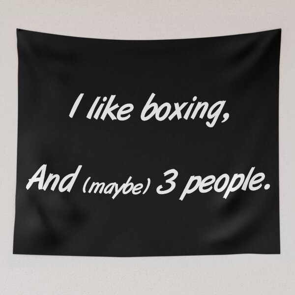 Item preview, I love boxing, and 3 people. designed and sold by 2Girls1Shirt.