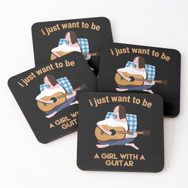Item preview, Girl with a guitar. Cute guitar design.  designed and sold by efenem.