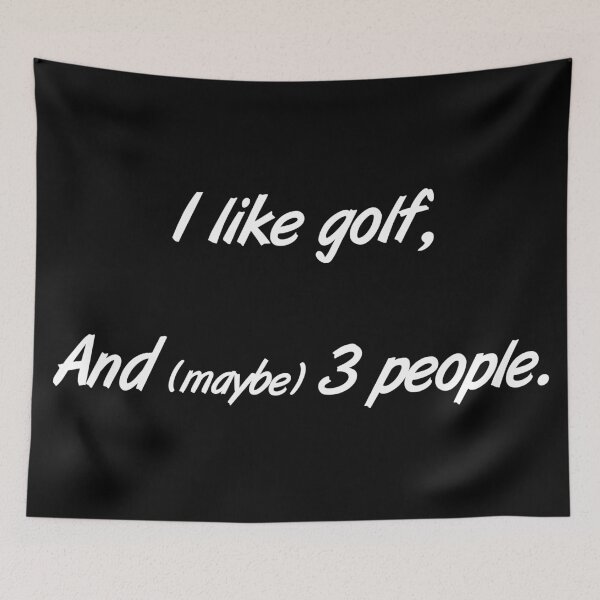 Item preview, I love golf, and 3 people. designed and sold by 2Girls1Shirt.