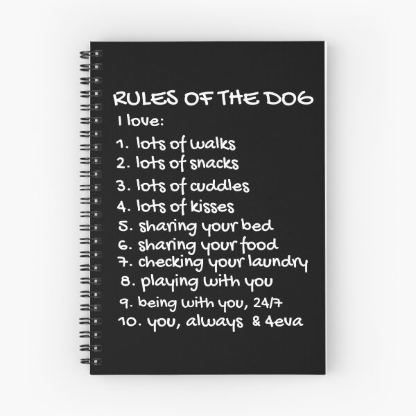 Item preview, Rules Of The Dog. Text only design, white text. designed and sold by JellyBeenzz.