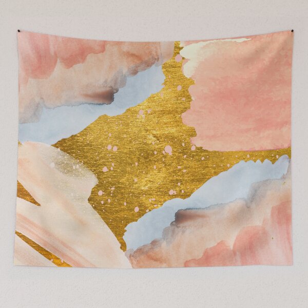 Artikelvorschau, Rose und Gold Asbtract Aquarellmuster entworfen und verkauft von Schuva.