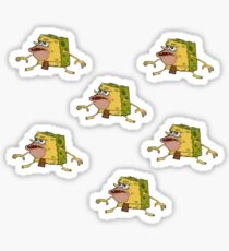 Caveman Spongebob / Spongegar Sticker Lot Sticker