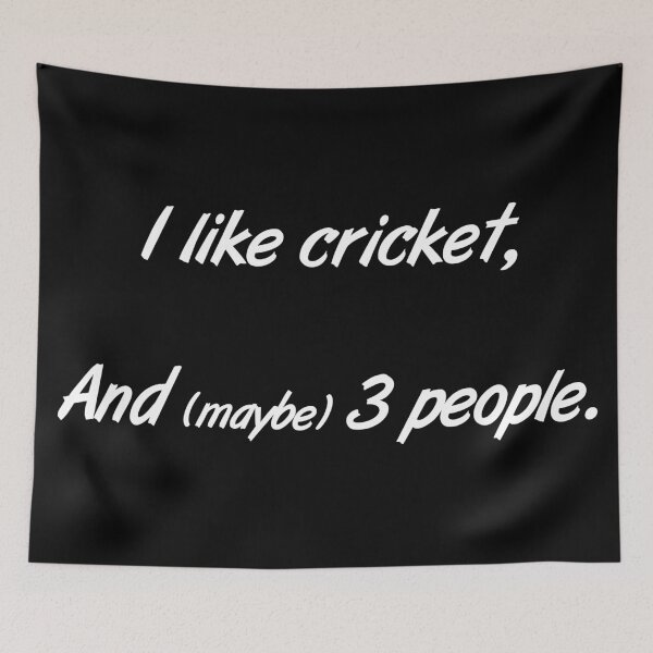 Item preview, I love cricket, and 3 people. designed and sold by 2Girls1Shirt.