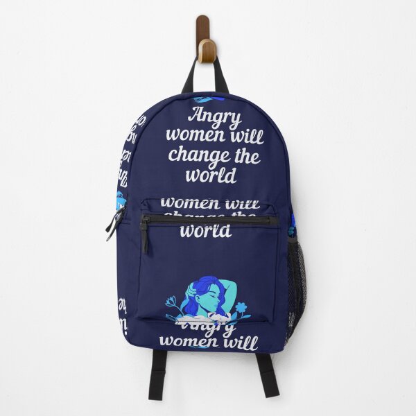 Item preview, Angry women will change the world - women empowerment theme gifts (black) designed and sold by RebelliousRosee.