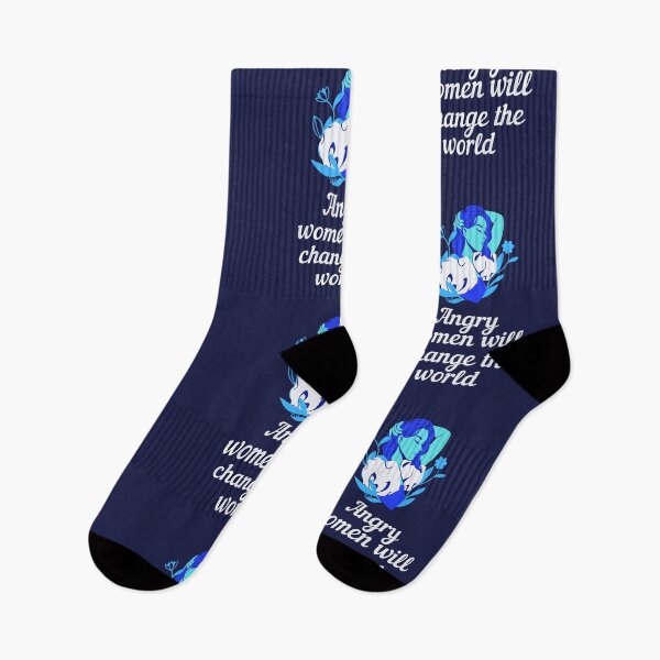 Item preview, Angry women will change the world - women empowerment theme gifts (black) designed and sold by RebelliousRosee.
