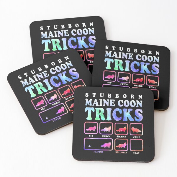 Item preview, Stubborn Maine Coon Tricks designed and sold by BasiaKrol.
