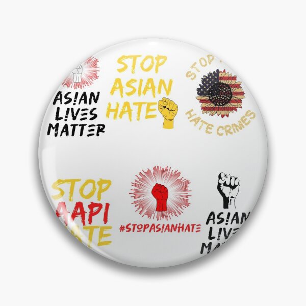 Item preview, Stop Asian Hate Sticker Pack 6 in 1 Art Asian Lives Matter & Stop AAPI Hate designed and sold by ecdato.
