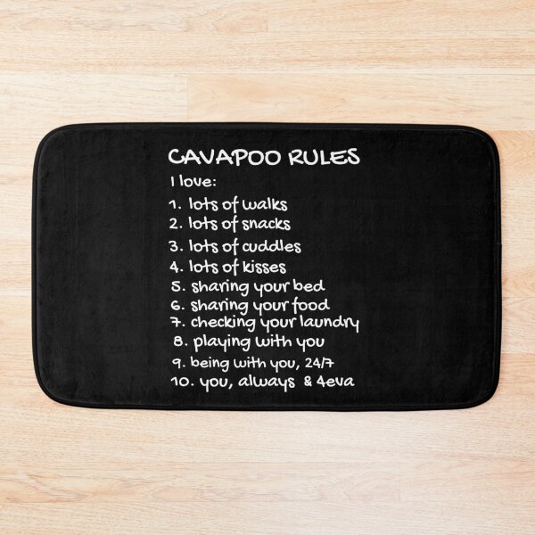 Item preview, Cavapoo Rules. Text only design, white text. designed and sold by JellyBeenzz.