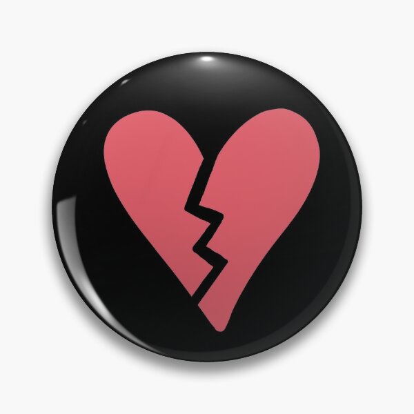 King Guro: Emo Pin /3 Broken Heart Hard Enamel Pin -  Israel