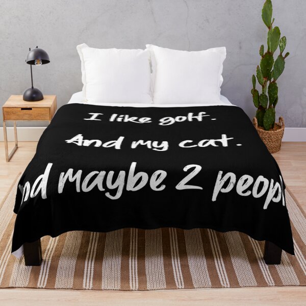 Item preview, I love golf, my cat and 2 people - II designed and sold by 2Girls1Shirt.