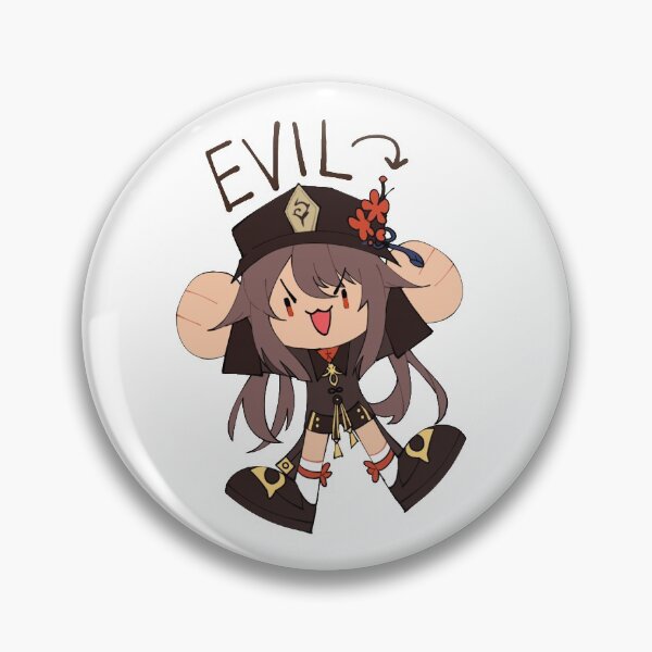 Item preview, Hu Tao Genshin Impact Meme Print Sticker Button designed and sold by Hephasst.
