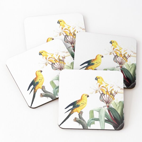 Item preview, Cute Parrots Tropical Bright Floral Nature designed and sold by ChinStore.
