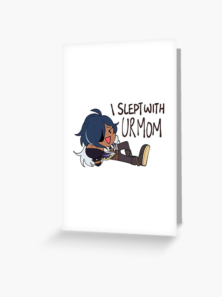 Kaeya Genshin Impact Meme Print Sticker Button Greeting Card By Hephasst Redbubble