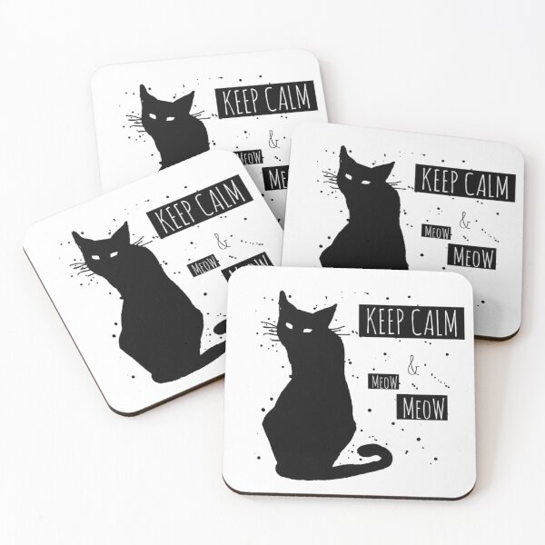 Item preview, Black Cat good luck Cats feline lovers cat Keep calm designed and sold by Coolstuff4you71.