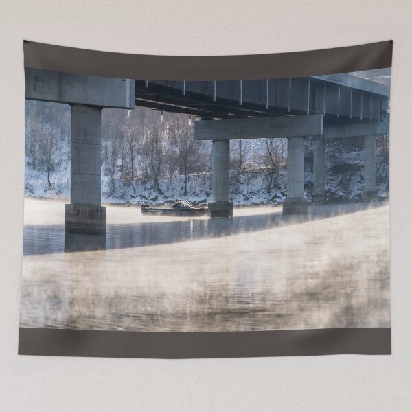 Item preview, Fishing On A Cold Foggy Morning designed and sold by mljdwhite.