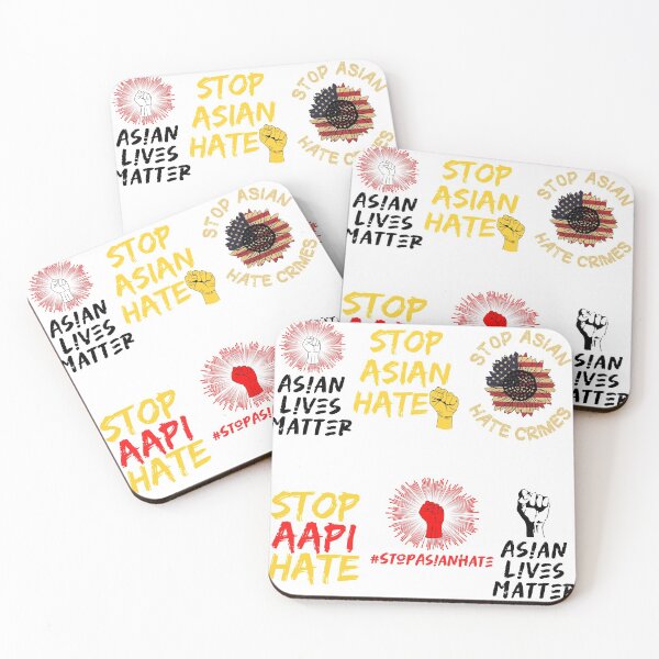 Item preview, Stop Asian Hate Sticker Pack 6 in 1 Art Asian Lives Matter & Stop AAPI Hate designed and sold by ecdato.