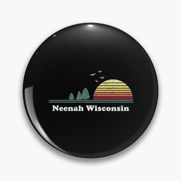 Item preview, Vintage Neenah Wisconsin Sunset Souvenir Print designed and sold by tamburroallena.