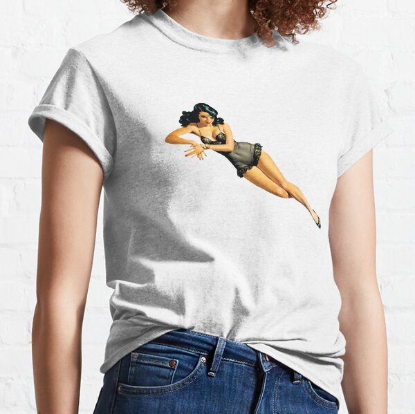 Vintage Lucky Brand Women’s WWII Pin-up Rosie Riveter T-Shirt Sm Y2K New  Gray