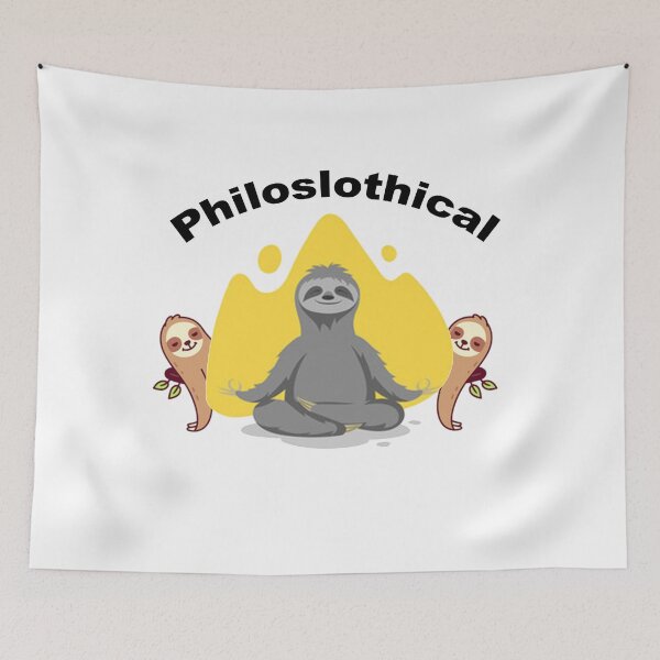 Item preview, Philoslothical, sloth funny shirt designed and sold by PURPLESHORT.