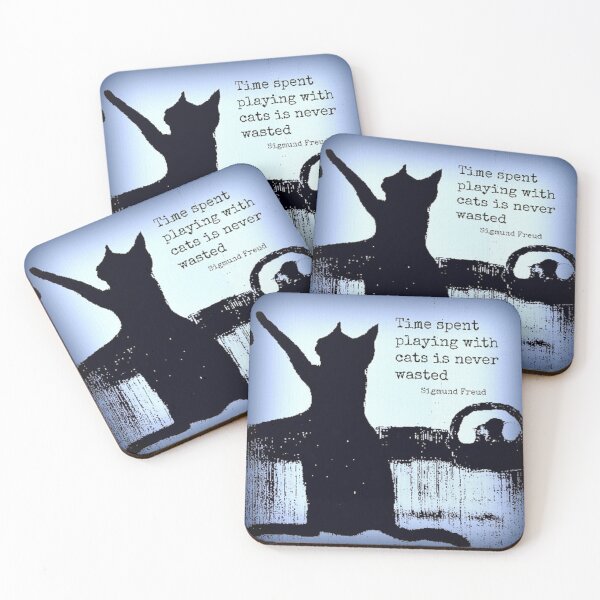 Item preview, Black Cat good luck Cats feline lovers cat Sigmung Freud designed and sold by Coolstuff4you71.