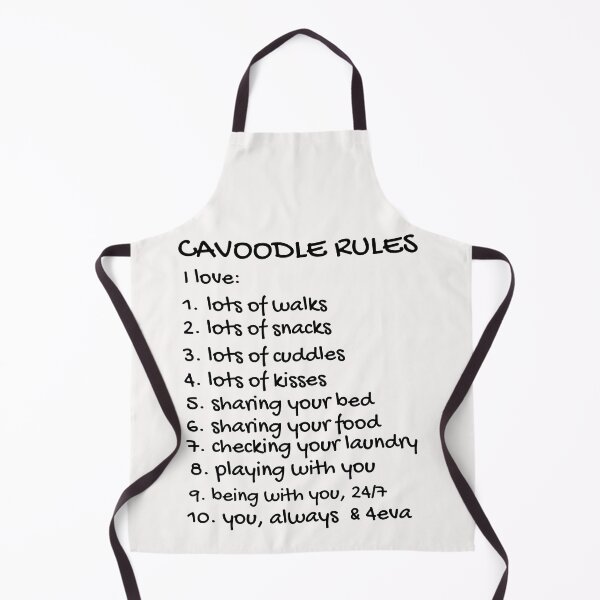 Item preview, Cavoodle Rules. Text only design, black text. designed and sold by JellyBeenzz.