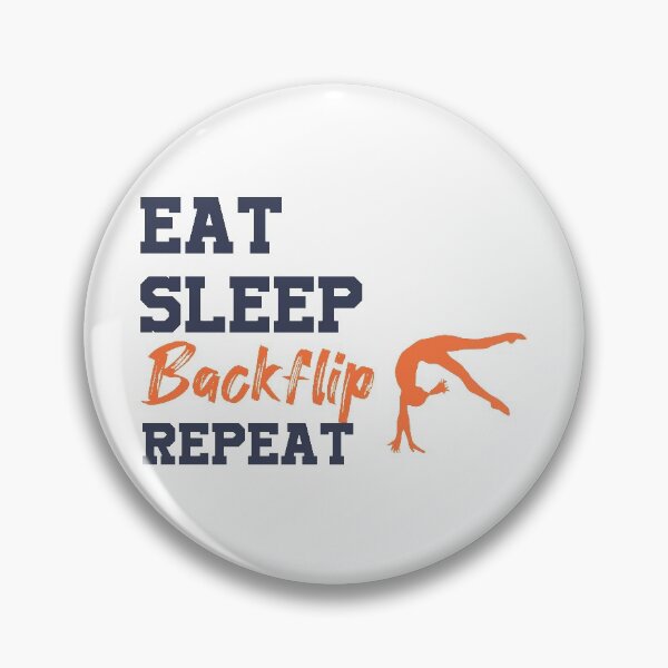 Item preview, Eat Sleep Backflip Repeatt | Cute Gymnastics Shirt Gymnast Gifts Gymnastic Clothes Girls designed and sold by Yobeli.