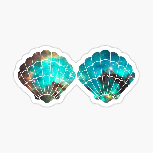 Green Galaxy Mermaid Sticker