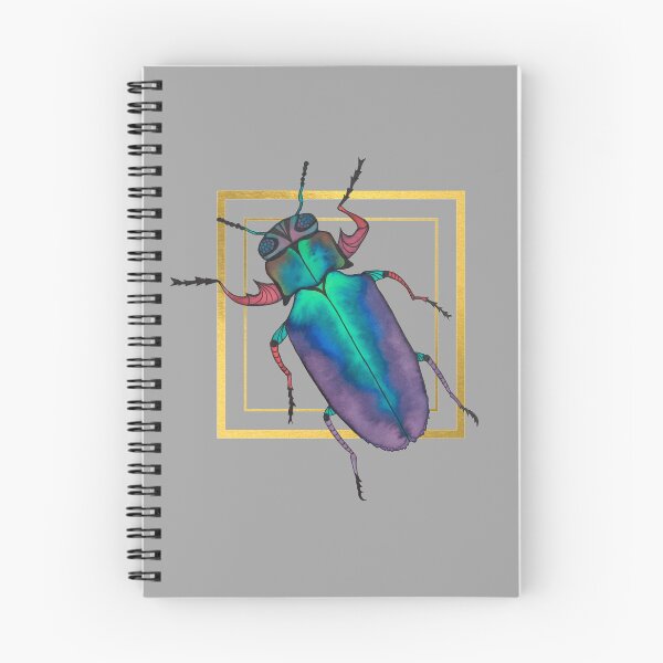 Item preview, Insect bug watercolor gold  designed and sold by editanagy.
