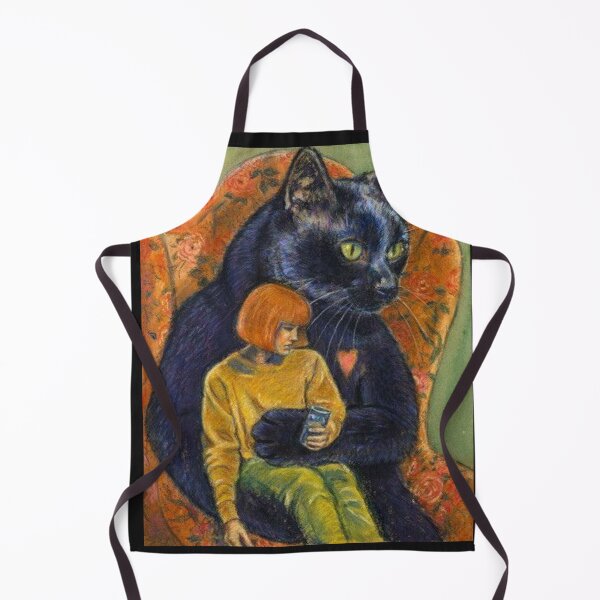 Item preview, Black Cat good luck Cats feline lovers cat heart with girl designed and sold by Coolstuff4you71.