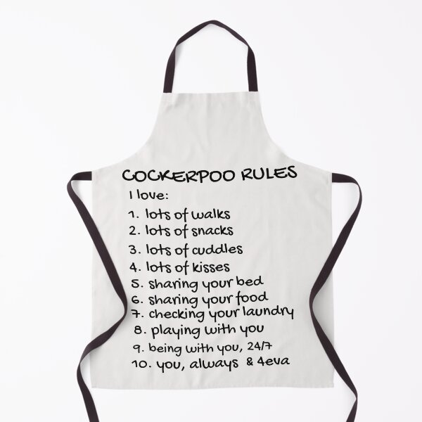 Item preview, Cockerpoo Rules. Text only design, black text. designed and sold by JellyBeenzz.