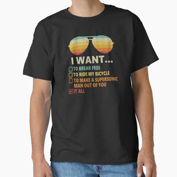 Item preview, Funny Music lover Gift Bicycle Costume I Want It All designed and sold by The1Tee.