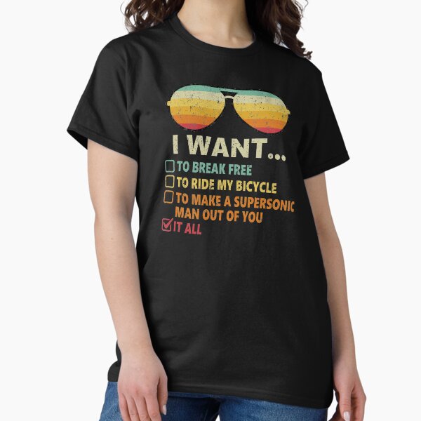 Item preview, Funny Music lover Gift Bicycle Costume I Want It All designed and sold by The1Tee.