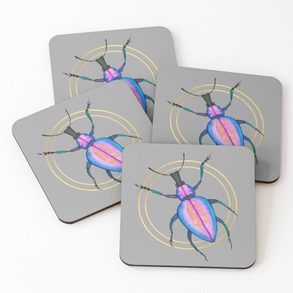 Item preview, Insect bug watercolor II gold  designed and sold by editanagy.