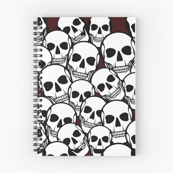 Item preview, Many black skulls designed and sold by Iuliia Nerd.