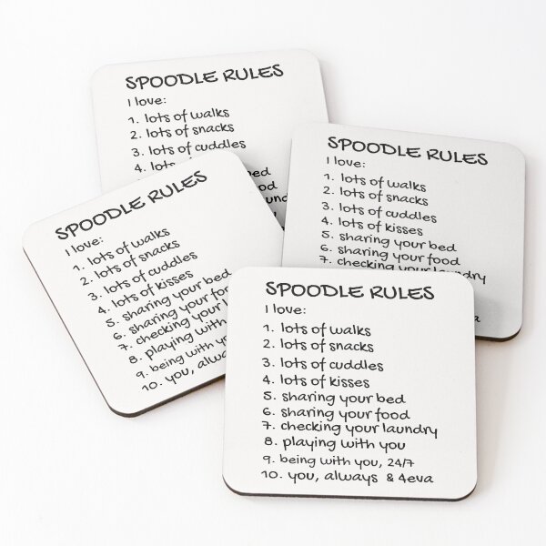 Item preview, Spoodle Rules. Text only design, black text. designed and sold by JellyBeenzz.