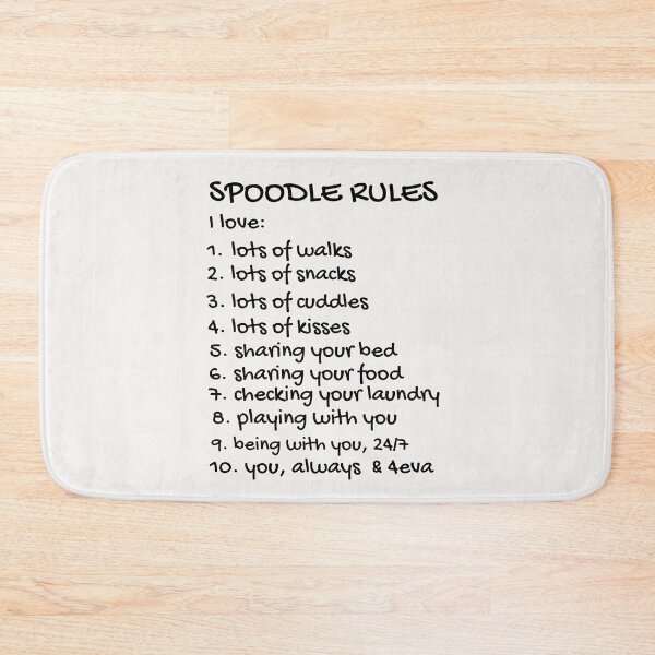 Item preview, Spoodle Rules. Text only design, black text. designed and sold by JellyBeenzz.