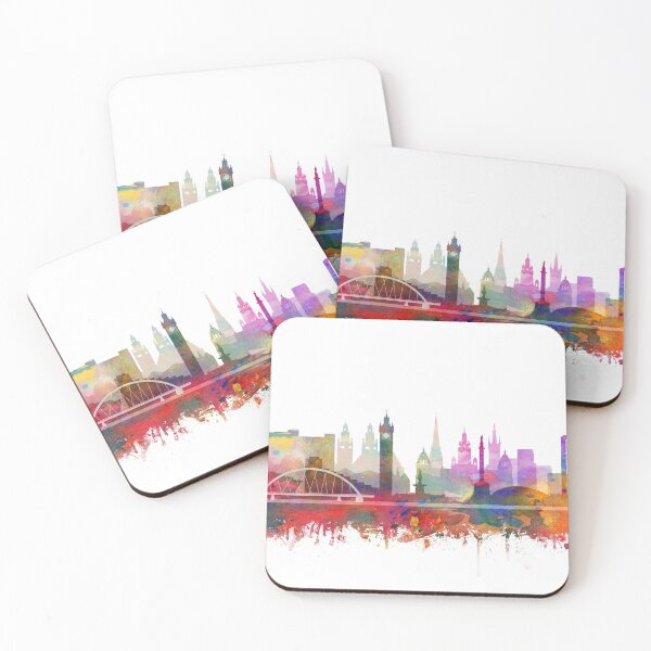 Item preview, Glasgow Skyline Watercolor by Zouzounio Art designed and sold by zouzounioart.