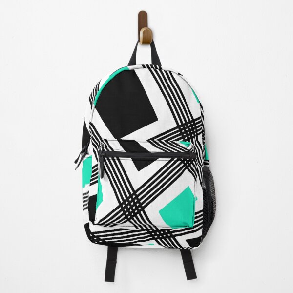 Item preview, Abstract geometric pattern - green, black and white. designed and sold by K.S ART.