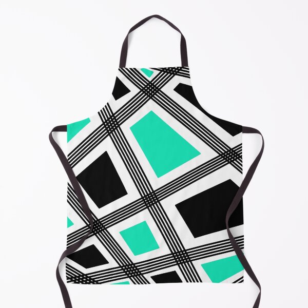 Item preview, Abstract geometric pattern - green, black and white. designed and sold by K.S ART.