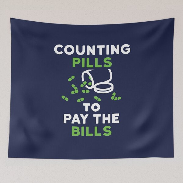 Item preview, Pharmacy Tech Pharmacist Counting Pills to Pay the Bills designed and sold by jaygo.